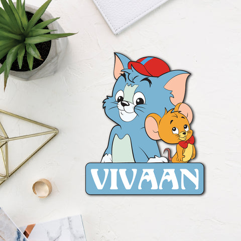 Cartoon Theme Name Personalized Fridge Magnet