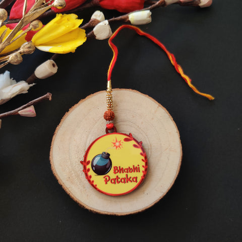 Bhabhi Pataka Wooden Lumba Rakhi