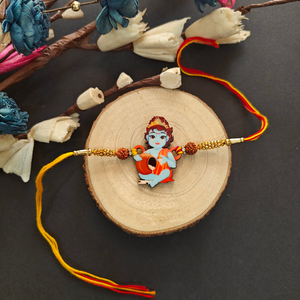 Krishna Wooden Rakhi