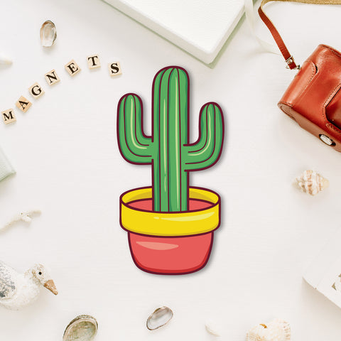 Cactus Wooden Fridge / Refrigerator Magnet