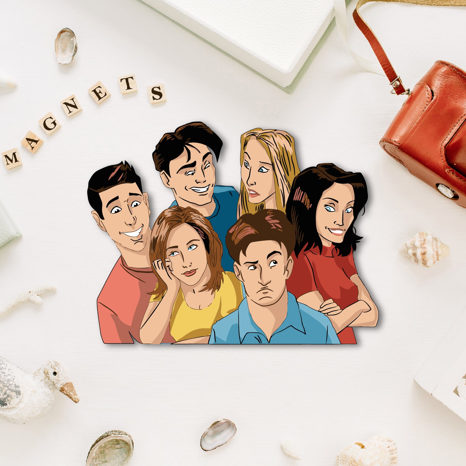 F.R.I.E.N.D.S Wooden Fridge Magnet