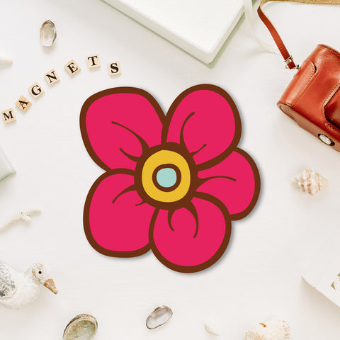 Flower Wooden Fridge Magnet