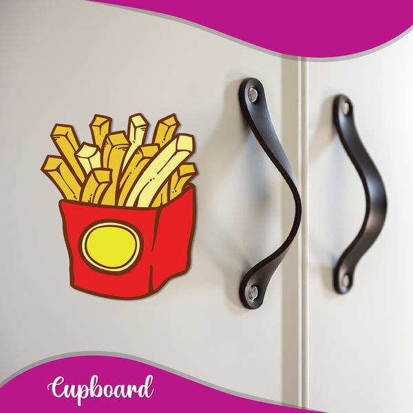 Fries Wooden Fridge Magnet