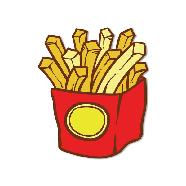 Fries Wooden Fridge Magnet