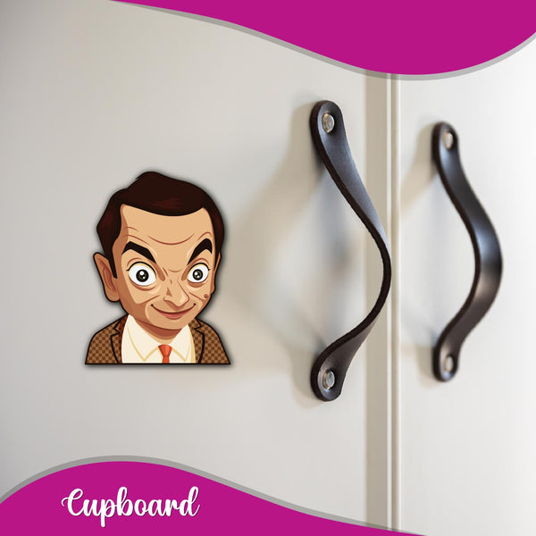 Mr. Bean Wooden Fridge Magnet