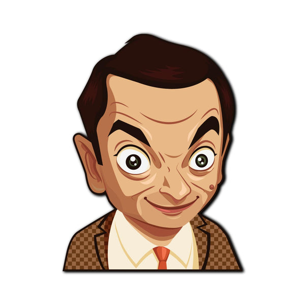 Mr. Bean Wooden Fridge Magnet