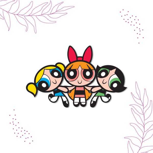 Powerpuff Girls Wooden Fridge Magnet