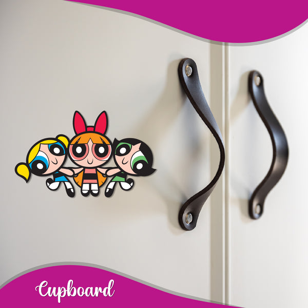 Powerpuff Girls Wooden Fridge Magnet