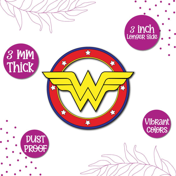 Wonder Woman Wooden Fridge Magnet