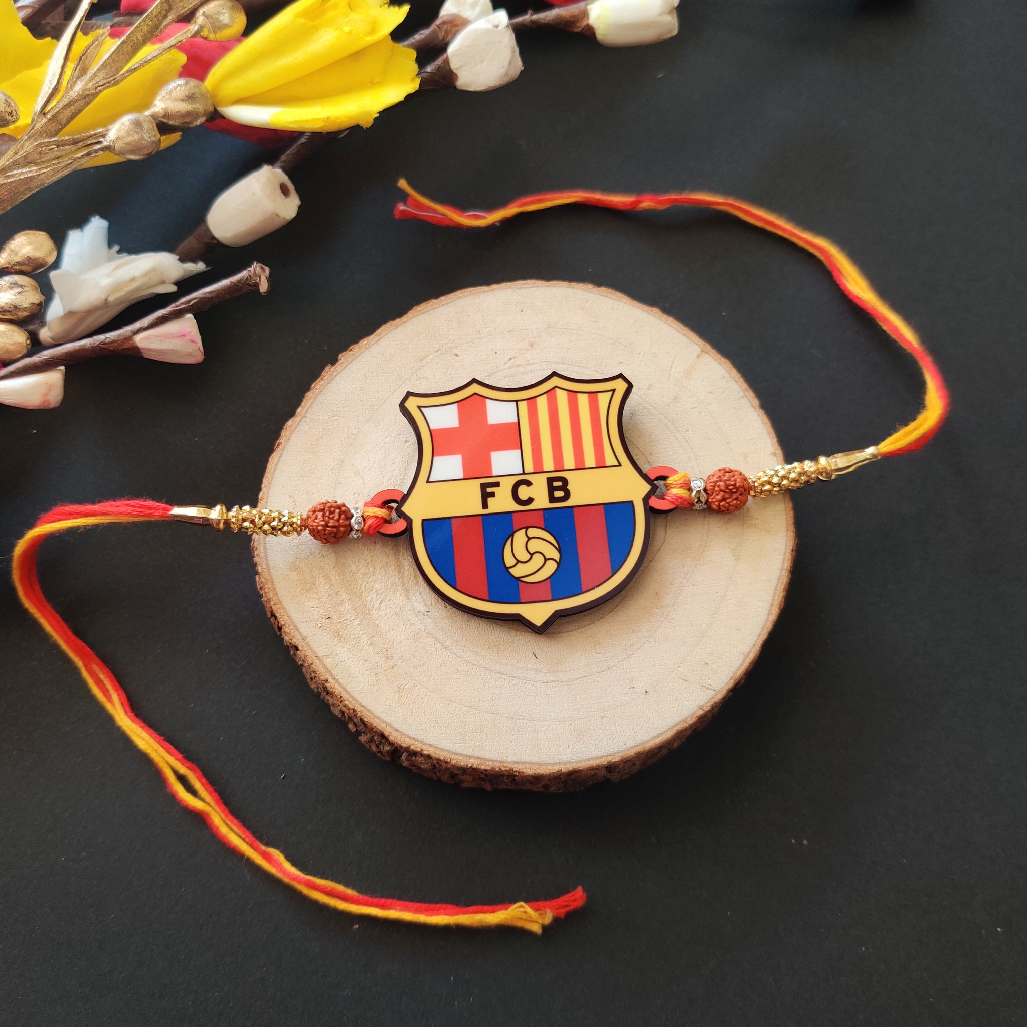 FC Barcelona Wooden Rakhi